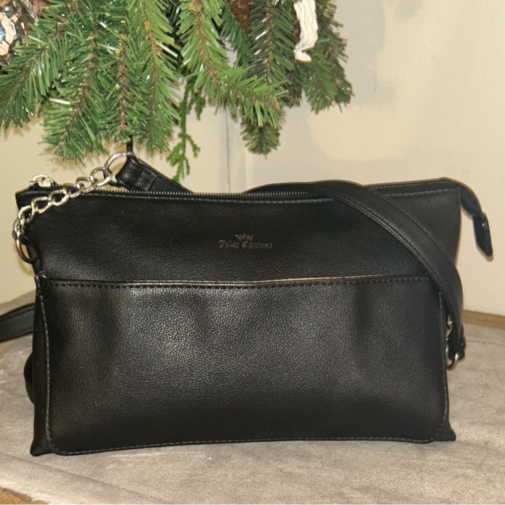 Juicy Couture Y2K Vintage Black Crossbody Bag‎